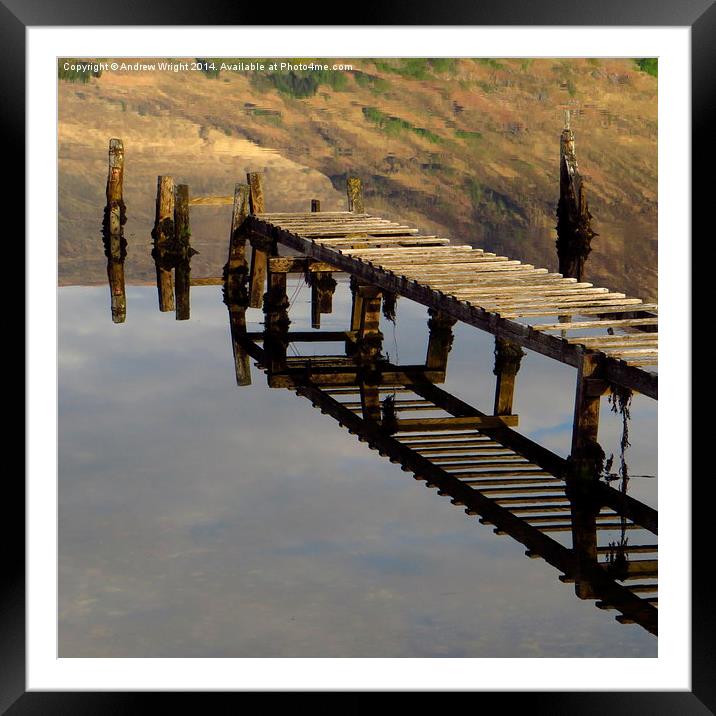  The Jetty Framed Mounted Print by Andrew Wright