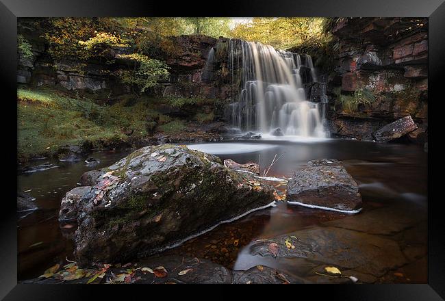 East Gill Waterfall  Framed Print by David Holder