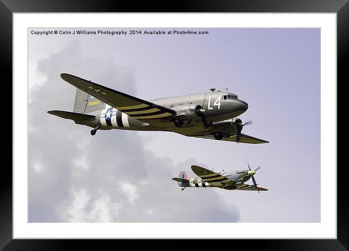  D Day Escort - Dunsfold 2014 Framed Mounted Print by Colin Williams Photography