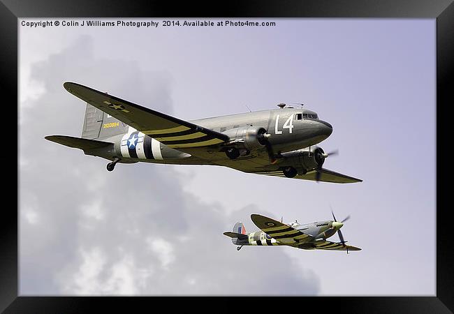  D Day Escort - Dunsfold 2014 Framed Print by Colin Williams Photography