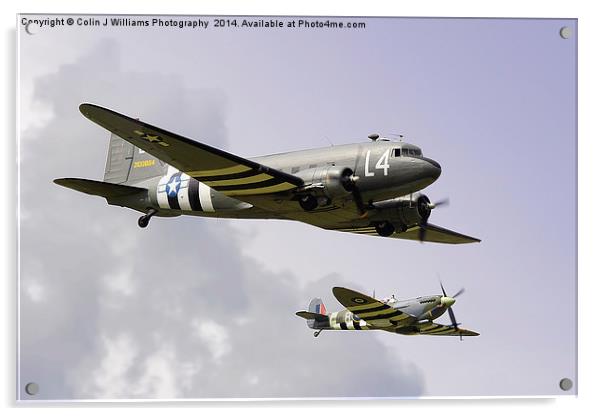  D Day Escort - Dunsfold 2014 Acrylic by Colin Williams Photography