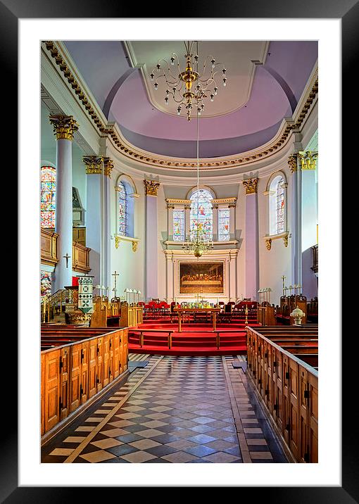 All Saints Church Interior, Gainsborough  Framed Mounted Print by Darren Galpin
