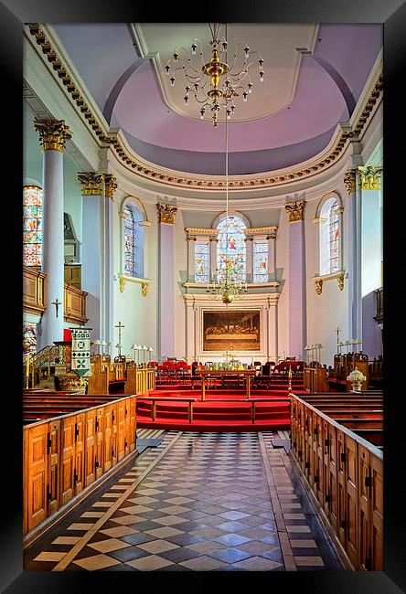 All Saints Church Interior, Gainsborough  Framed Print by Darren Galpin