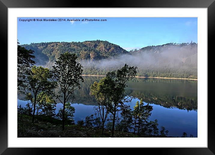  Thirlmere Reservior At Dawn Framed Mounted Print by Nick Wardekker