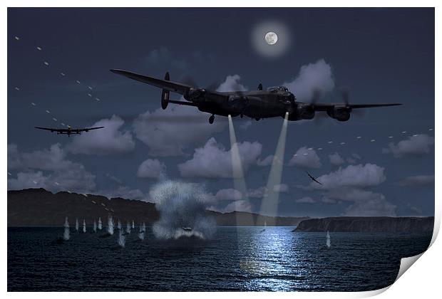  Dambusters Martins attack Print by Oxon Images