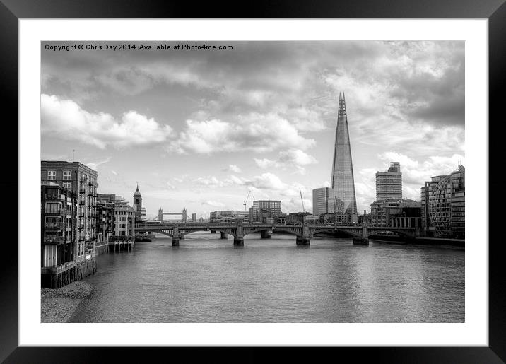 London Skyline Framed Mounted Print by Chris Day