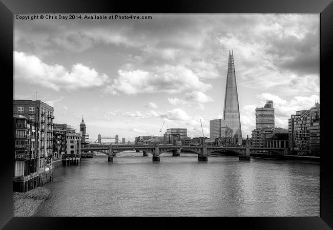London Skyline Framed Print by Chris Day