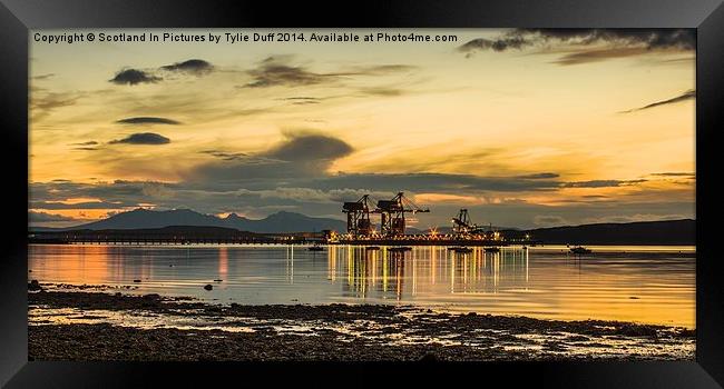  Fairlie Bay  at Sundown Framed Print by Tylie Duff Photo Art