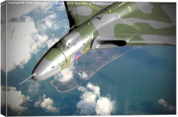  Vulcan Over Wittering ! Canvas Print by Colin Williams Photography