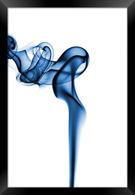 Smoke Abstract 4 Framed Print by Simon Gladwin