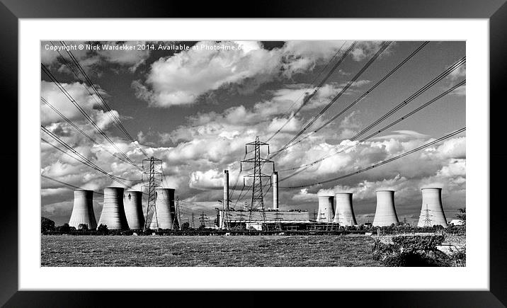  West Burton Power Station Framed Mounted Print by Nick Wardekker