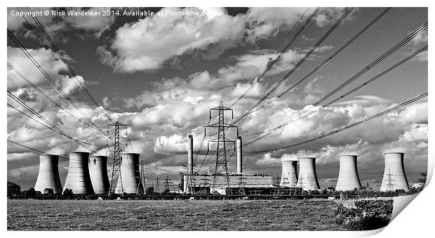  West Burton Power Station Print by Nick Wardekker