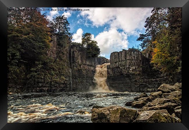  High Force Waterfall Framed Print by Dave Evans