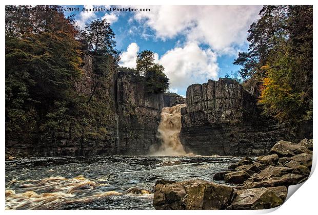  High Force Waterfall Print by Dave Evans