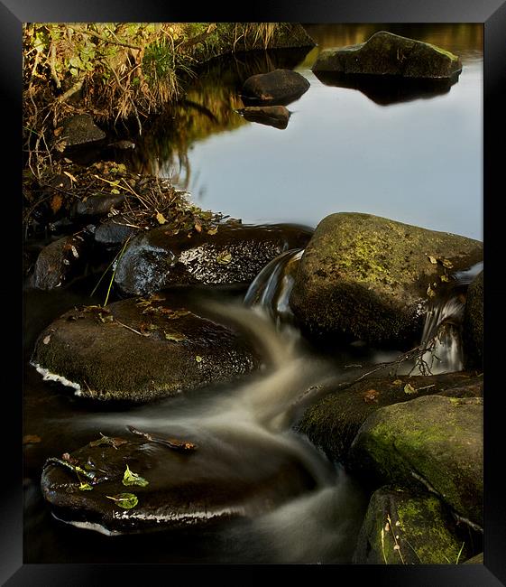 Padley Gorge,Winding Water Framed Print by Simon Gladwin