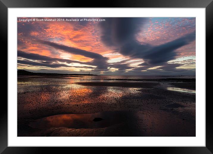 A little after Sunset Framed Mounted Print by Scott K Marshall