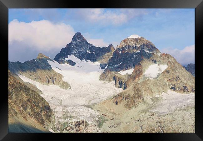 View from Zermatt Framed Print by charlie Mellow