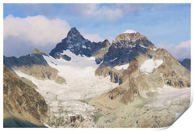 View from Zermatt Print by charlie Mellow