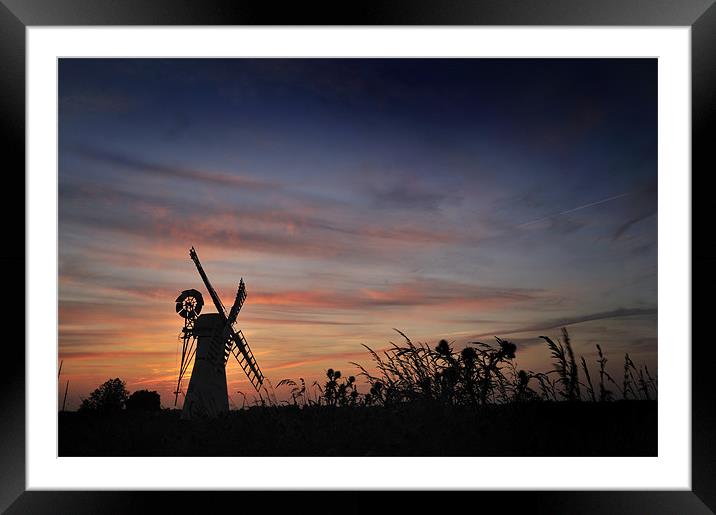 Thurne Sunset Framed Mounted Print by Stephen Mole