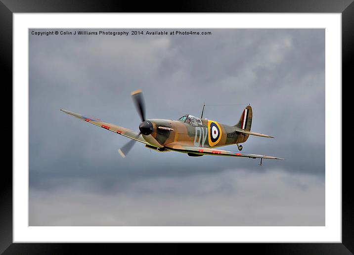  Guy Martin`s Spitfire 1 Framed Mounted Print by Colin Williams Photography