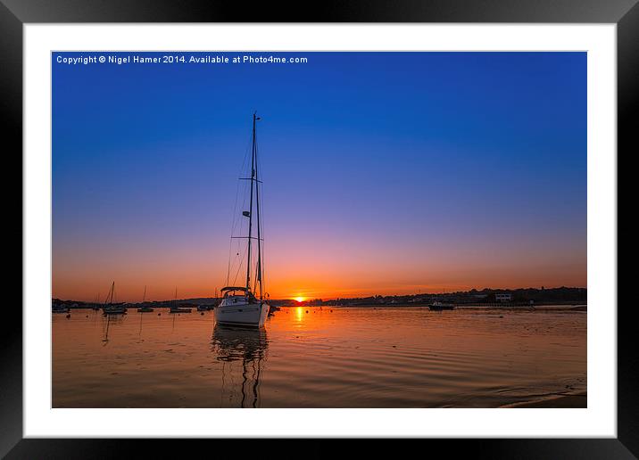 Southerly Sunset #2 Framed Mounted Print by Wight Landscapes