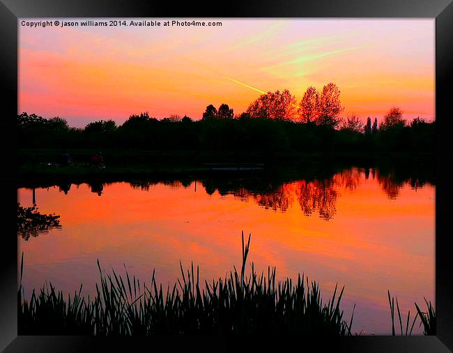The beauty of a Sunset.  Framed Print by Jason Williams
