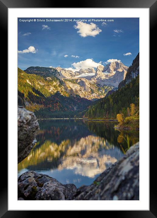  Gosausee Framed Mounted Print by Silvio Schoisswohl