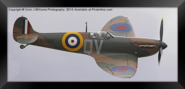   Guy Martin`s Spitfire 2 Framed Print by Colin Williams Photography
