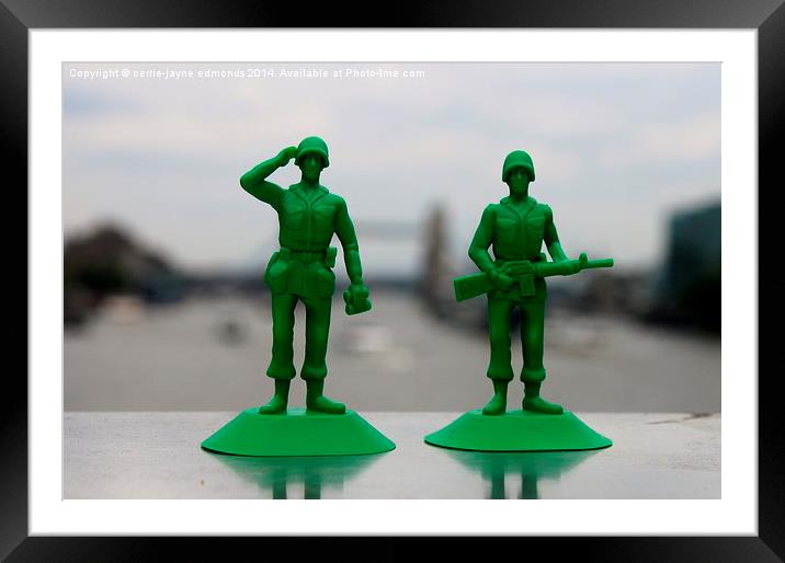 Toy Soldiers  Framed Mounted Print by cerrie-jayne edmonds