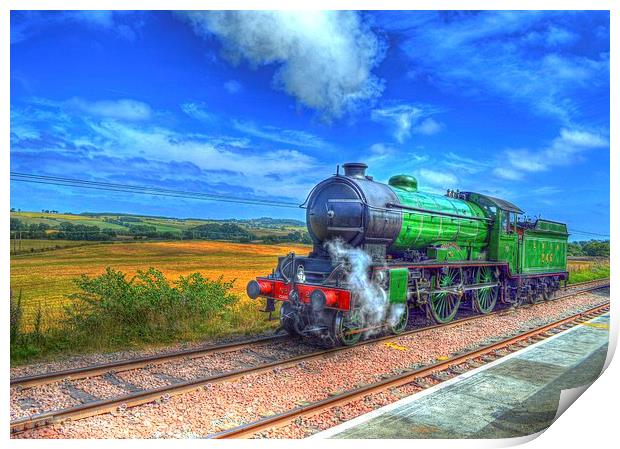  Steam Train Print by Tracey Russell