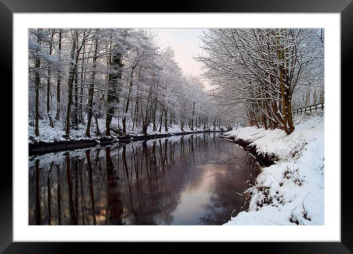 River Don in Winter  Framed Mounted Print by Darren Galpin