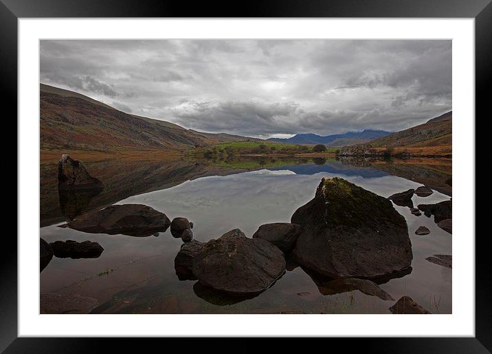  Reflections in a mountain Lake Framed Mounted Print by Stephen Prosser