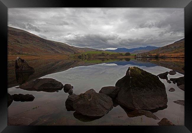  Reflections in a mountain Lake Framed Print by Stephen Prosser