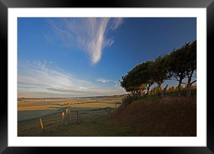  Morning light over the valley Framed Mounted Print by Stephen Prosser