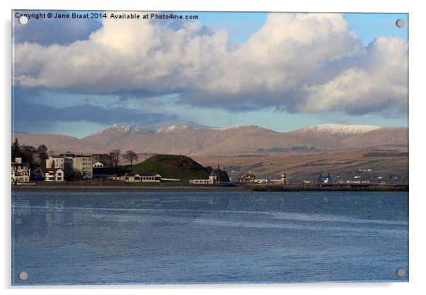  Castle Hill, Dunoon in Winter Acrylic by Jane Braat