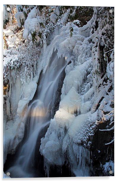  Frozen waterfall Acrylic by Stephen Prosser