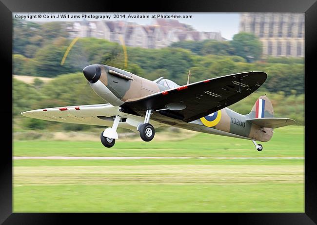    Guy Martin`s Spitfire 3 Framed Print by Colin Williams Photography