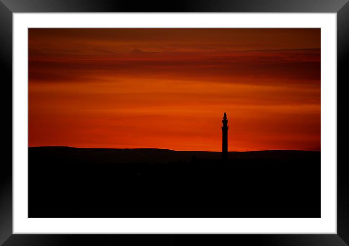 Tower In The Sunset Framed Mounted Print by Nigel Walker
