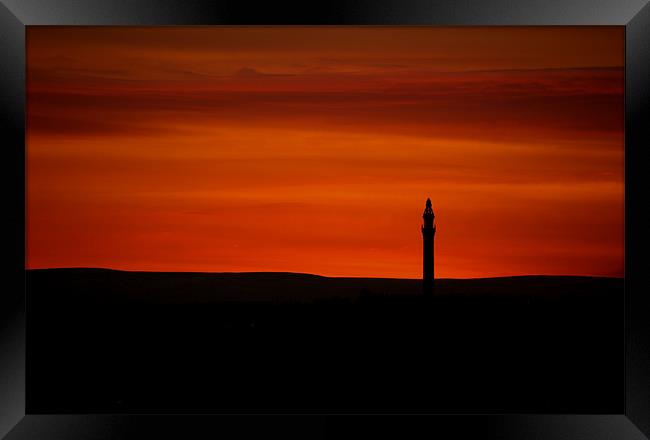 Tower In The Sunset Framed Print by Nigel Walker