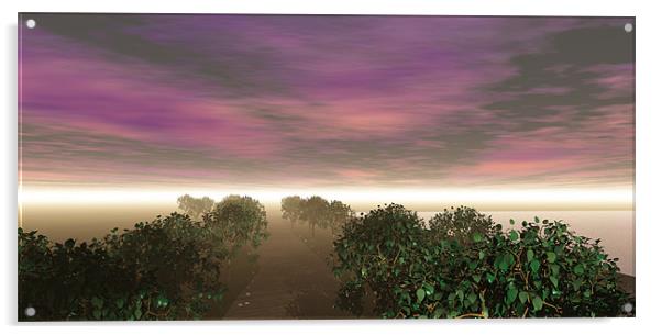 Virtual sunset Acrylic by Jonathan Harker