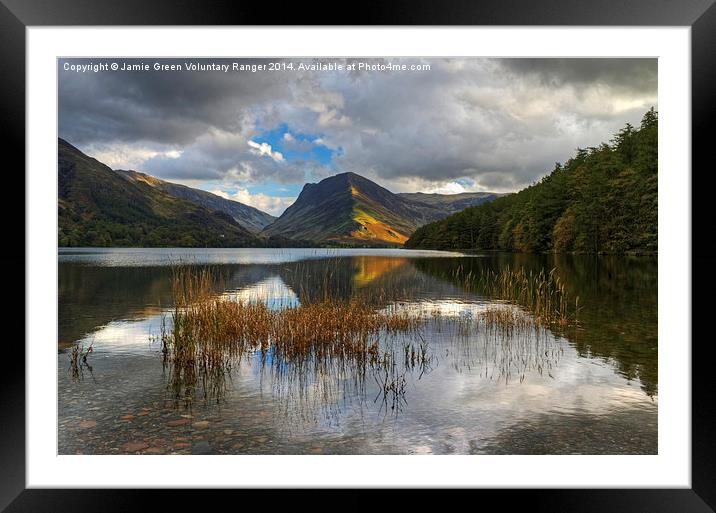 Last Light At Buttermere  Framed Mounted Print by Jamie Green