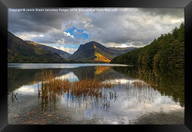 Last Light At Buttermere  Framed Print by Jamie Green