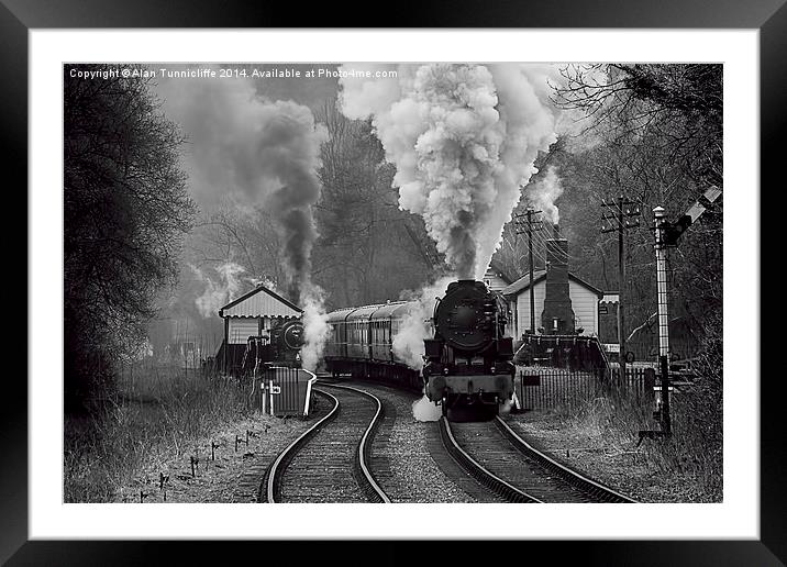 Unleashing Power and History Framed Mounted Print by Alan Tunnicliffe