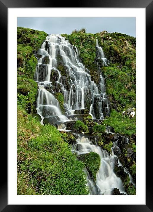 Brides Veil Waterfall Framed Mounted Print by Stephen Taylor