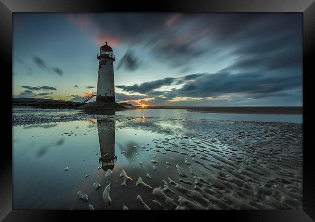 Point of Ayr Reflection Framed Print by Jed Pearson