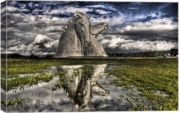  The Water Kelpies Canvas Print by Lorraine Paterson