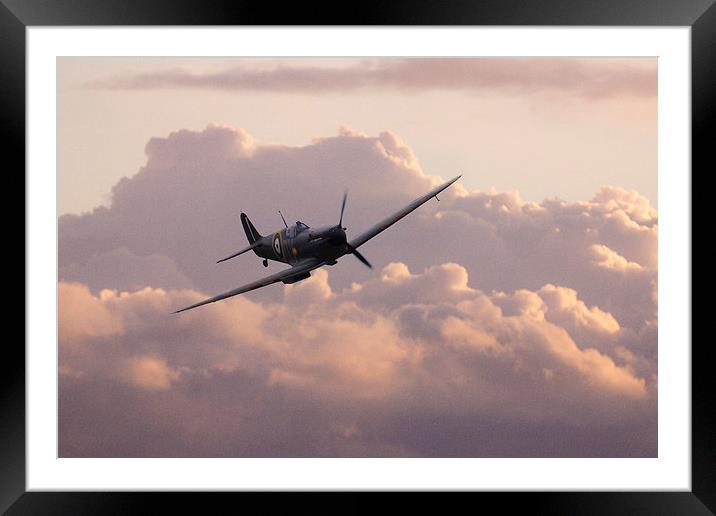 Dawn Of The Spitfire  Framed Mounted Print by J Biggadike