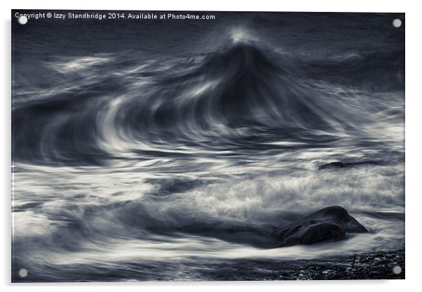  Wave abstract mono Acrylic by Izzy Standbridge