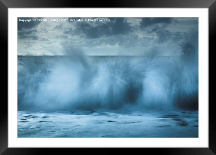  Boof!  Crashing waves and spray! Framed Mounted Print by Izzy Standbridge