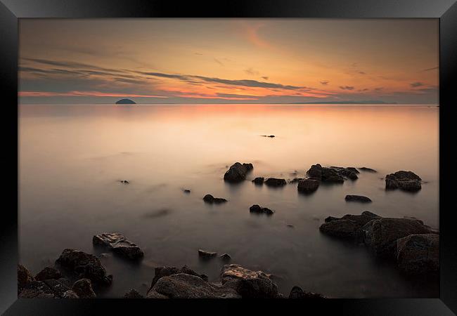  Ayrshire Coast Sunset Framed Print by Grant Glendinning